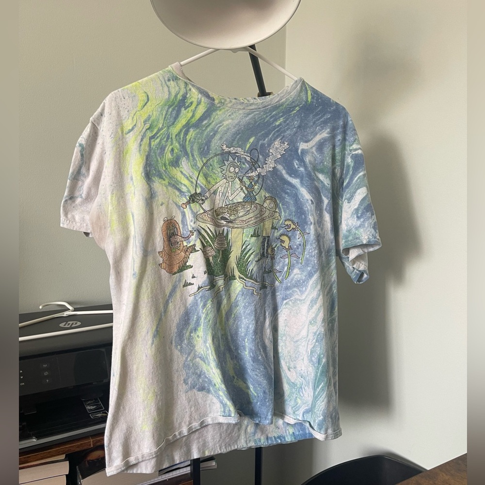 Rick And Morty Vintage Tye Dye T Shirt. Men’s Large